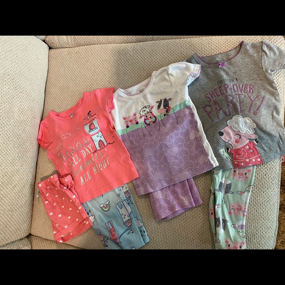 Bundle of baby girl 12mth pajamas
